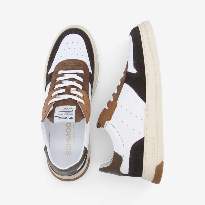ORDER SNEAKER M - NAPPA/SUEDE/SDE - BLANC/MARRON